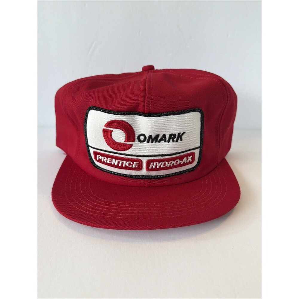 Vintage Omark Prentice Hydro-Ax Logging Forestry Equipment Trucker Snapback Hat